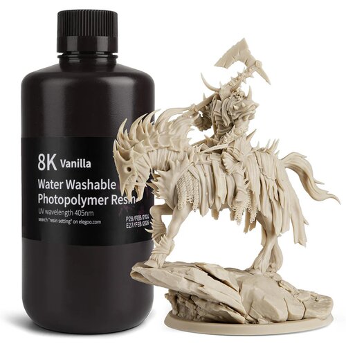 Elegoo 8K Water-washable Resin Vanilla, 1.000 g Cene