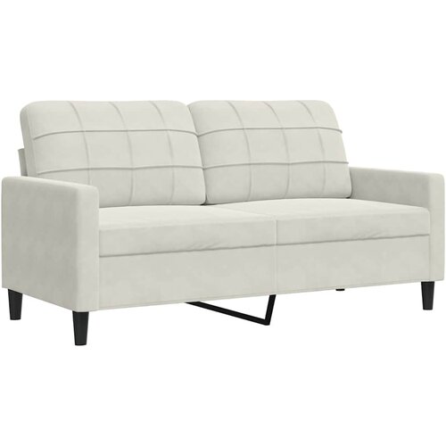  2-dijelni set sofa s jastucima krem bar&amp;scaron;unasti Slike