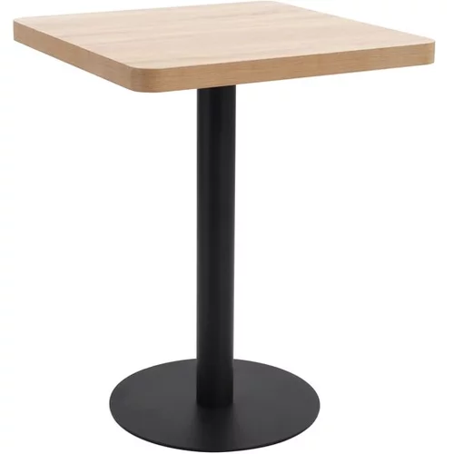  Bistro miza svetlo rjava 60x60 cm mediapan