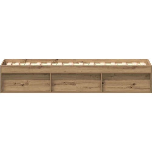 VidaXL Okvir kreveta bez madraca boja hrasta artisan 90x200 cm Slike