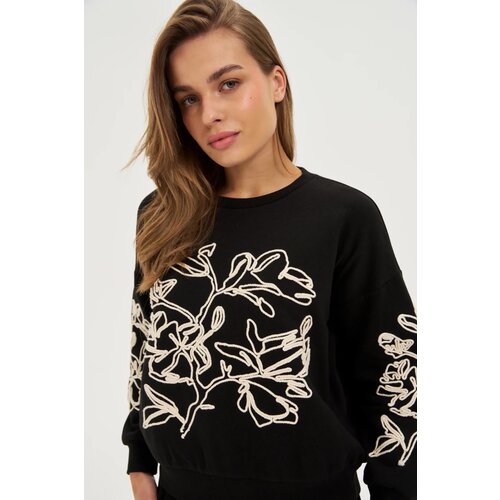 Marisse WOMEN&amp;#039;S SWEATSHIRT Z-BL-4817 BLACK Slike