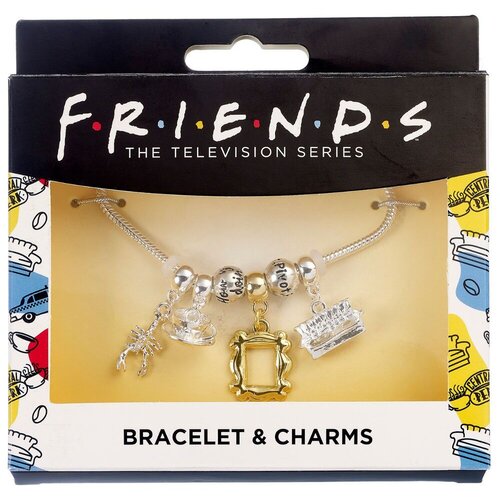 Friends Silver Plated Charm Bracelet zapestnica Slike