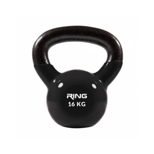 Ring Kettlebell 16kg metal vinyl RX DB2174-16 black Cene
