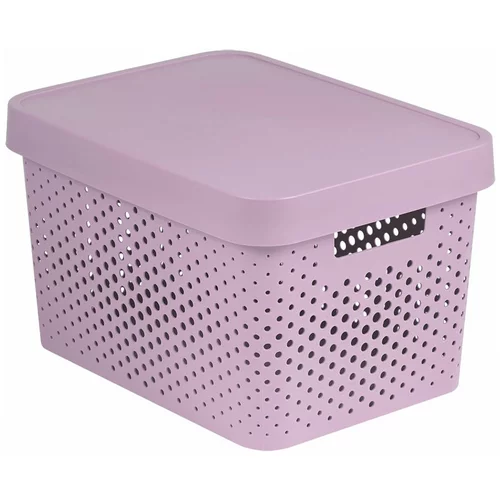 Curver Ružičasta plastična kutija za pohranu s poklopcem 27x36x22 cm Infinity –