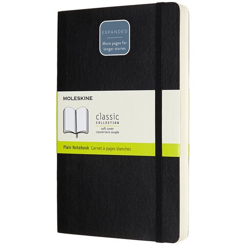 Moleskine Beležnica LG mehke platnice, črna – brezčrtna Cene