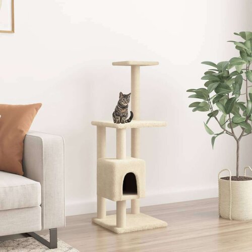 vidaXL penjalica za mačke sa stupovima za grebanje krem 104 cm Cijene