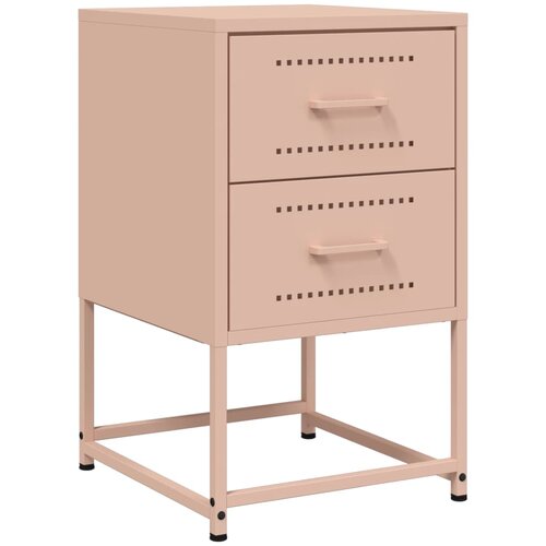 VidaXL Nočna omarica roza 36x39x60,5 cm jeklo, (21242767) Slike