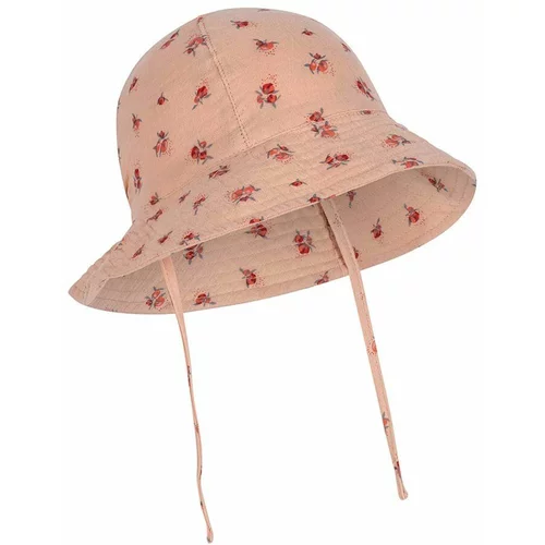 Konges Sløjd Otroški bombažni klobuk roza barva