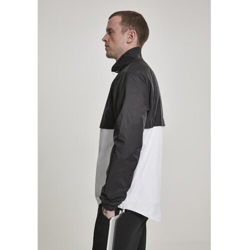 Urban Classics Stand Up Collar Pull Over Jacket blk/wht Slike