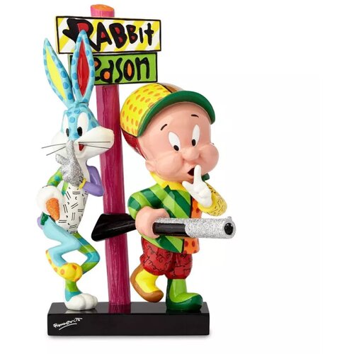 Romero Britto Elmer & Bugs Bunny Figurine Slike