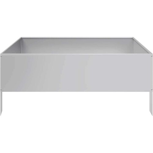 VidaXL Vrtna posuda za sadnju 100 x 100 x 25 cm pocinčani čelik Slike