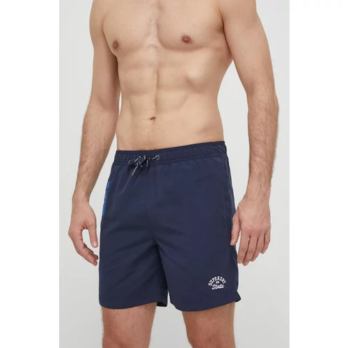 Superdry Kratke hlače za kupanje boja: tamno plava