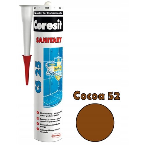 Ceresit sanitarni silikon (Boja: Cocoa, 280 ml) Slike