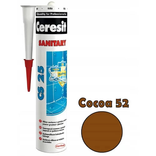 Ceresit Sanitarni silikon CS 25 (280 ml, Cocoa)