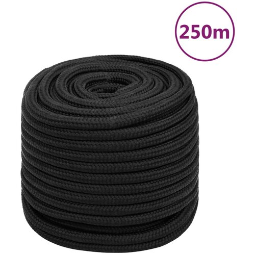 VidaXL vrv za čoln popolnoma črna 16 mm 250 m polipropilen Slike
