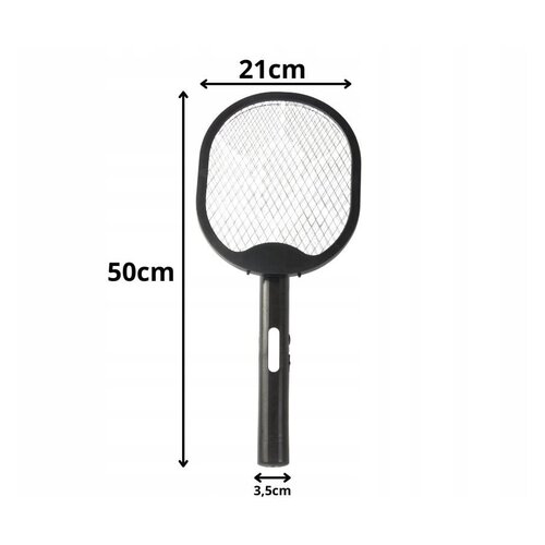  Aku. zložljiv električni lopar uničevalec insektov LED UV USB 50cm črn Slike