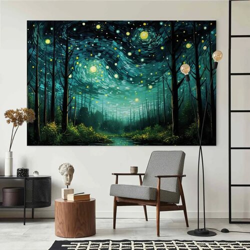  XXL slika - Starry night - a modern version of Van Gogh\&amp;#039;s night sky 240x160 Slike