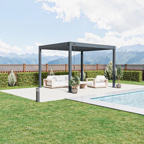 Gardenson Pergola Trumpf, Antracit, 3x3,6m Slike