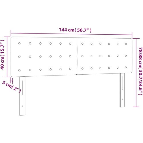  LED uzglavlje ružičasto 144x5x78/88 cm bar&amp;scaron;unasto Slike