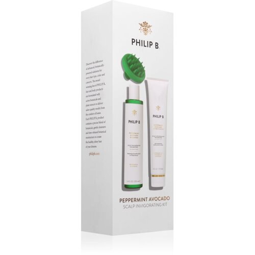 Philip B. Peppermint Avocado Scalp Invigorating Kit set za lase Slike