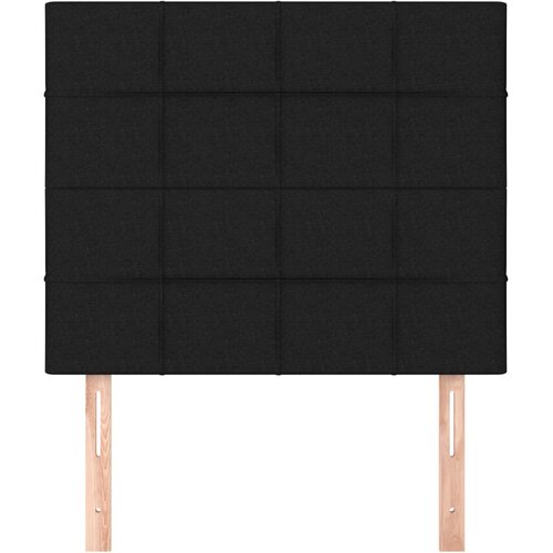  Uzglavlje Crno 80x5x118/128 cm Tkanina Slike
