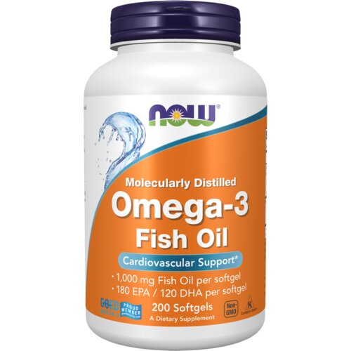 Now Foods omega-3 Riblje Ulje 1,000 mg – Srce, Mozak i Zdravlje Zglobova Slike