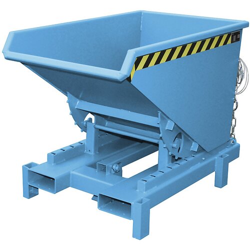 eurokraft pro Prekucna posoda za velike obremenitve, prostornina 0,3 m³, nosilnost 4000 kg, modra RAL 5012 Cene