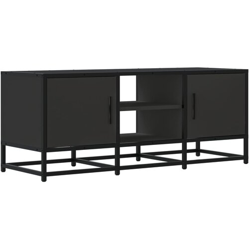 Maison Chic TV omarica - TV enota - Televizijska omarica črna 100x35x41 cm inženirski les in kovina, (21700604) Slike