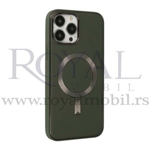  futrola magsafe hard za iphone 14 plus (6.7) maslinasto zelena Slike