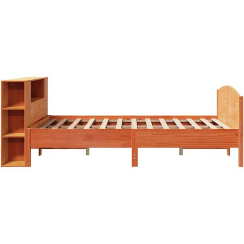 vidaXL Krevet s regalom za knjige bez madraca 160x200 cm od borovine Cijene