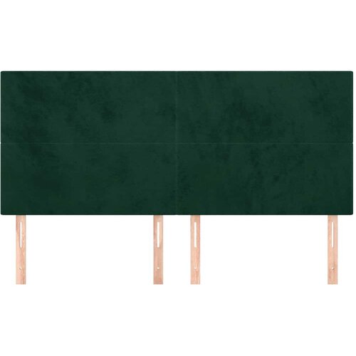  Uzglavlje tamnozeleno 180x5x118/128 cm bar&amp;scaron;unasto Slike