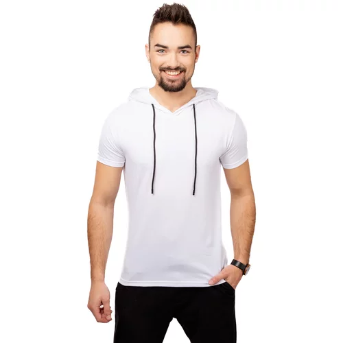 Glano Men's Hooded T-Shirt - white