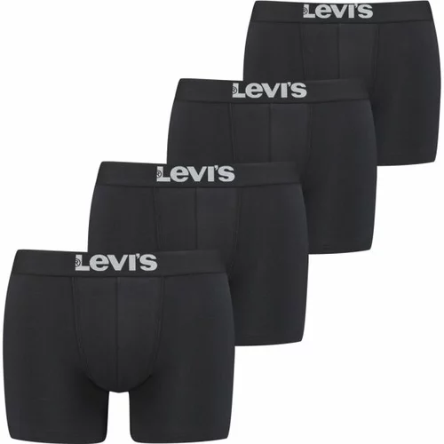 Levi's SOLID BASIC BRIEF 4P Muške bokserice, crna