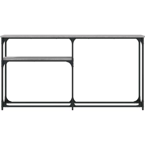  Konzolni stol siva boja hrasta 145x22 5x75 cm konstruirano drvo Slike