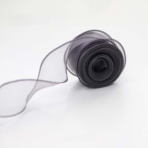 INF 10 Rolls Fishtail Sheer Ribbon Set - For Decoration & Crafts Gray, (5000158267) Cene