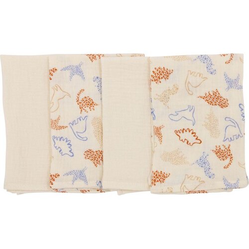 Bubaba by FreeON tetra krpice muslin 4/1 40x40 cm životinjice beige Slike