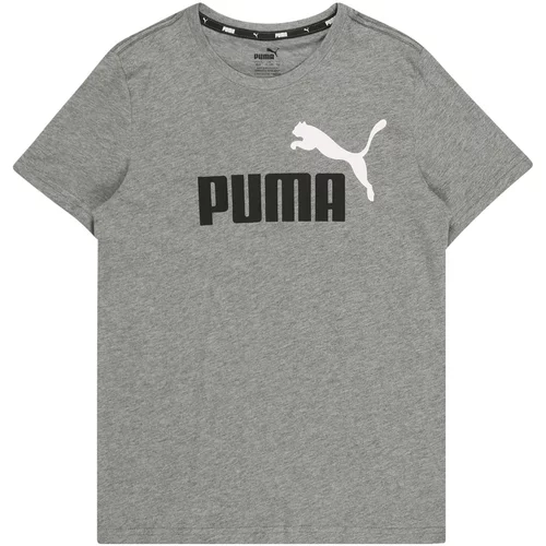 Puma Majica pegasto siva / črna / bela
