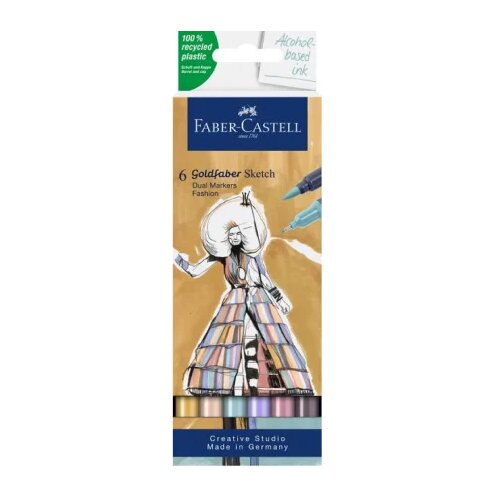 Amphora Set flomastera Faber-Castell, Goldfaber, Sketch Marker Fashion, 6 komada Cene