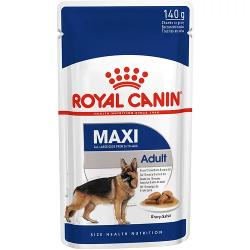 Royal Canin Maxi Adult - Kot dopolnilo: 20 x 140 g Maxi Adult mokra hrana