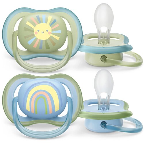 Avent SCF085/58 tolažilna duda - silikon 0-6m, m, motiv, 2/1 Ultra air Cene
