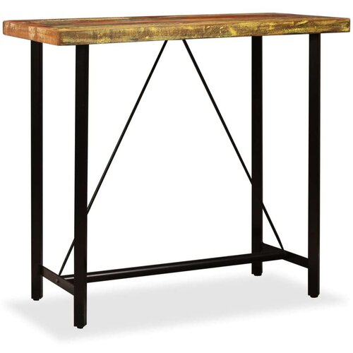  barski stol od masivnog obnovljenog drva 120x60x107 cm Slike
