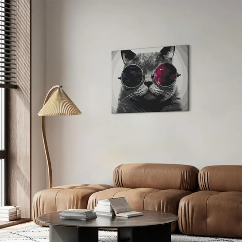  Slika za samostalno slikanje - Cat With Glasses 50x40 Slike