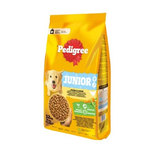Pedigree junior junetina i povrće 12kg hrana za pse Cene