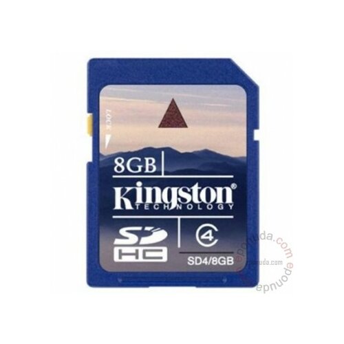 Kingston SDHC 8GB Class 4 SD4/8GB memorijska kartica Slike