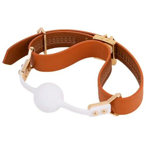 LOCKINK - Ball-Gag &amp;amp; Gag-bite Set - brown Slike