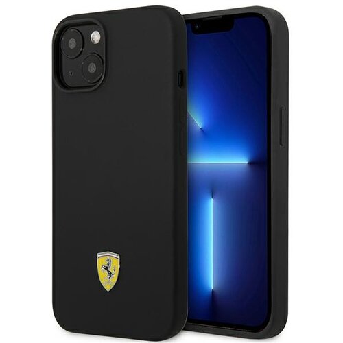 Ferrari SILIKONSKI OVITEK ZA IPHONE 14 PLUS 15 PLUS 6,7 S KOVINSKIM LOGO, (5000076820) Slike