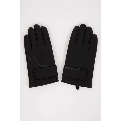 Defacto Men's Faux Leather Gloves C7199ax24wn