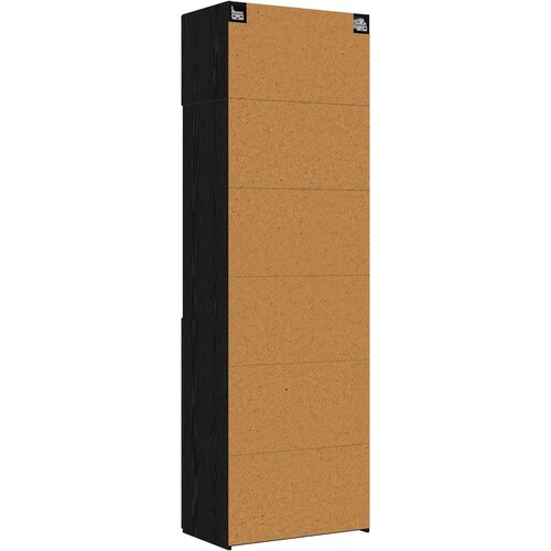  Ormar sa policama Crni hrast 70 x 42,5 x 225 cm Slike