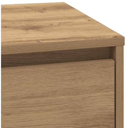  Noćni ormar s ladicama Umjetnički hrast 39 x 34,5 x 50 cm Slike