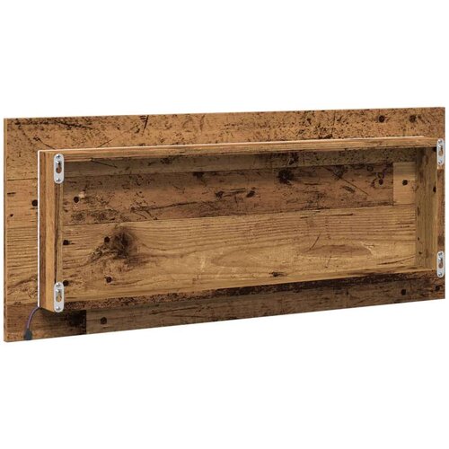 VidaXL LED kupaonsko ogledalo staro drvo 100x8,5x37 cm Slike